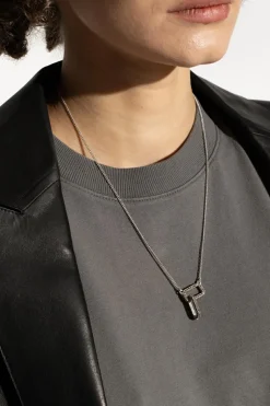 AllSaints SILVER ‘Dara’ brass necklace