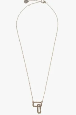 AllSaints SILVER ‘Dara’ brass necklace