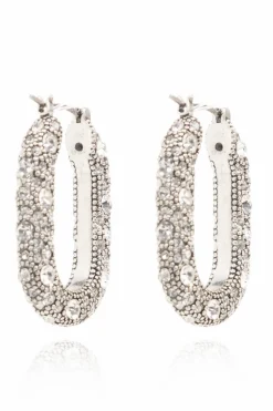 AllSaints SILVER Earrings with zirconia
