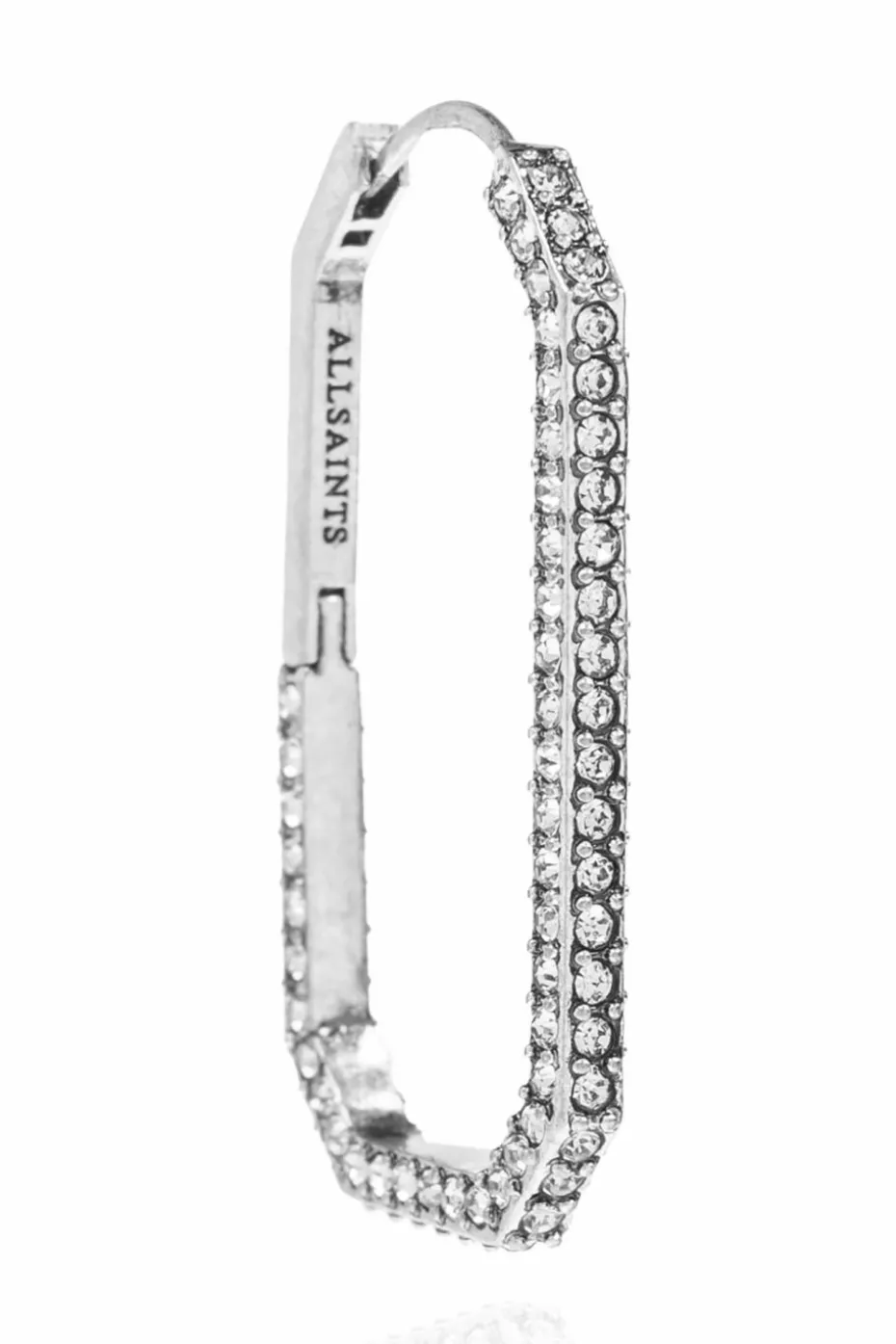 AllSaints SILVER Earrings with shimmering crystals