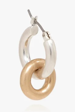 AllSaints SILVER ‘Grace Double’ hoop earrings