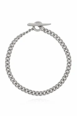 AllSaints SILVER Logo Bracelet