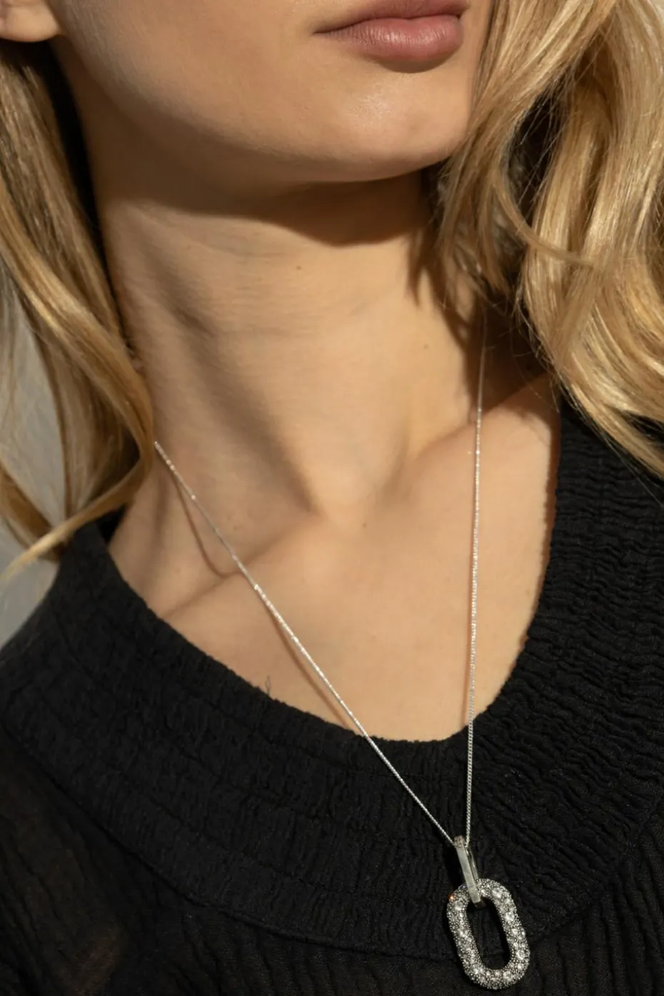 AllSaints SILVER Pendant necklace