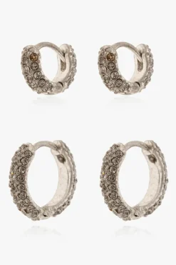 AllSaints SILVER Set of brass earrings