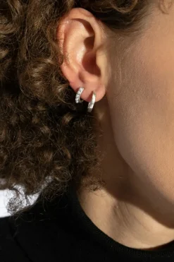 AllSaints SILVER Set of two pairs of earrings