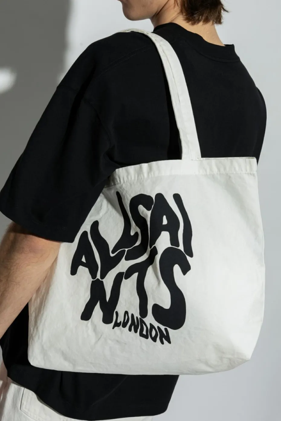 AllSaints WHITE Bag Orlando type shopper
