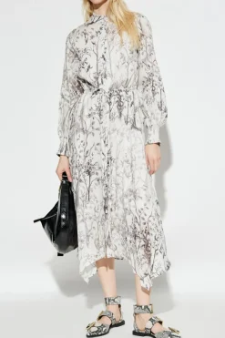 AllSaints WHITE Linen dress Skylar