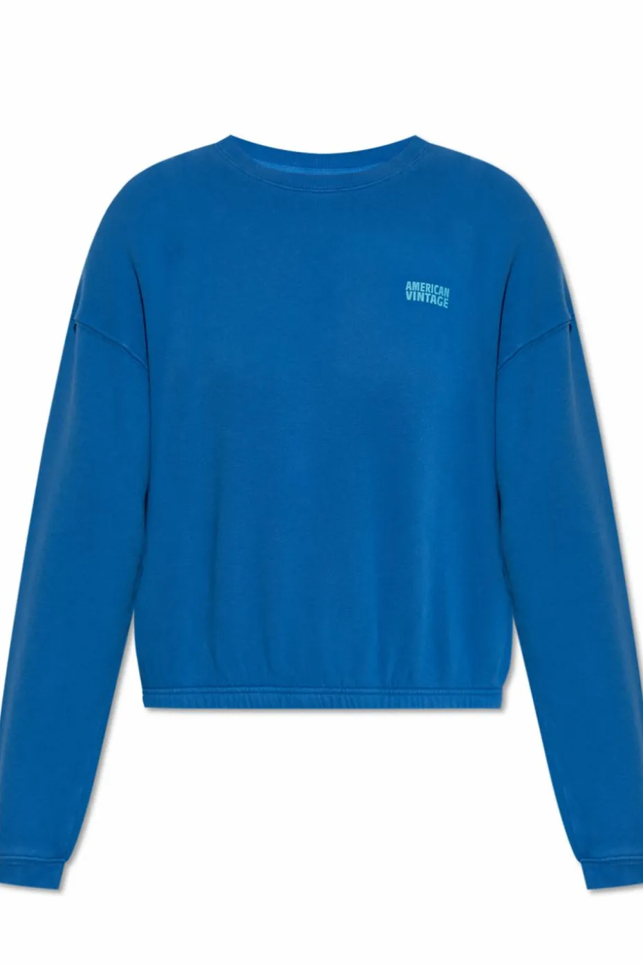 American Vintage BLUE Sweatshirt with printed logo