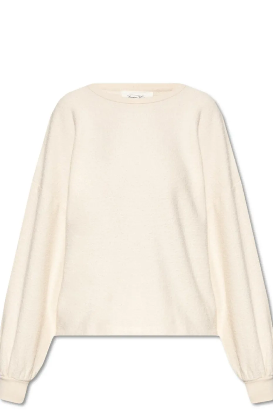 American Vintage cream Textured sweatshirt
