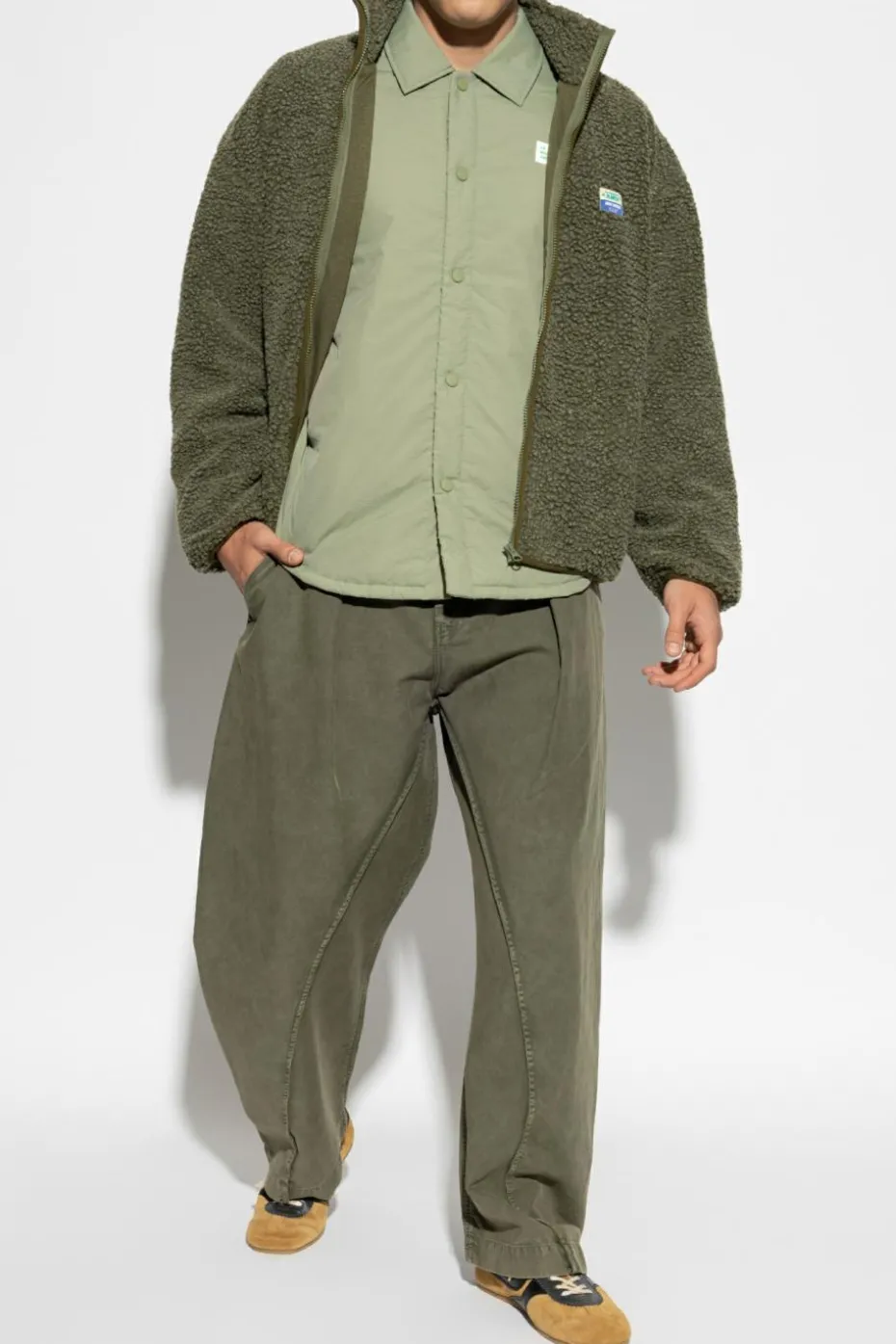 American Vintage GREEN Insulated jacket with logo patch