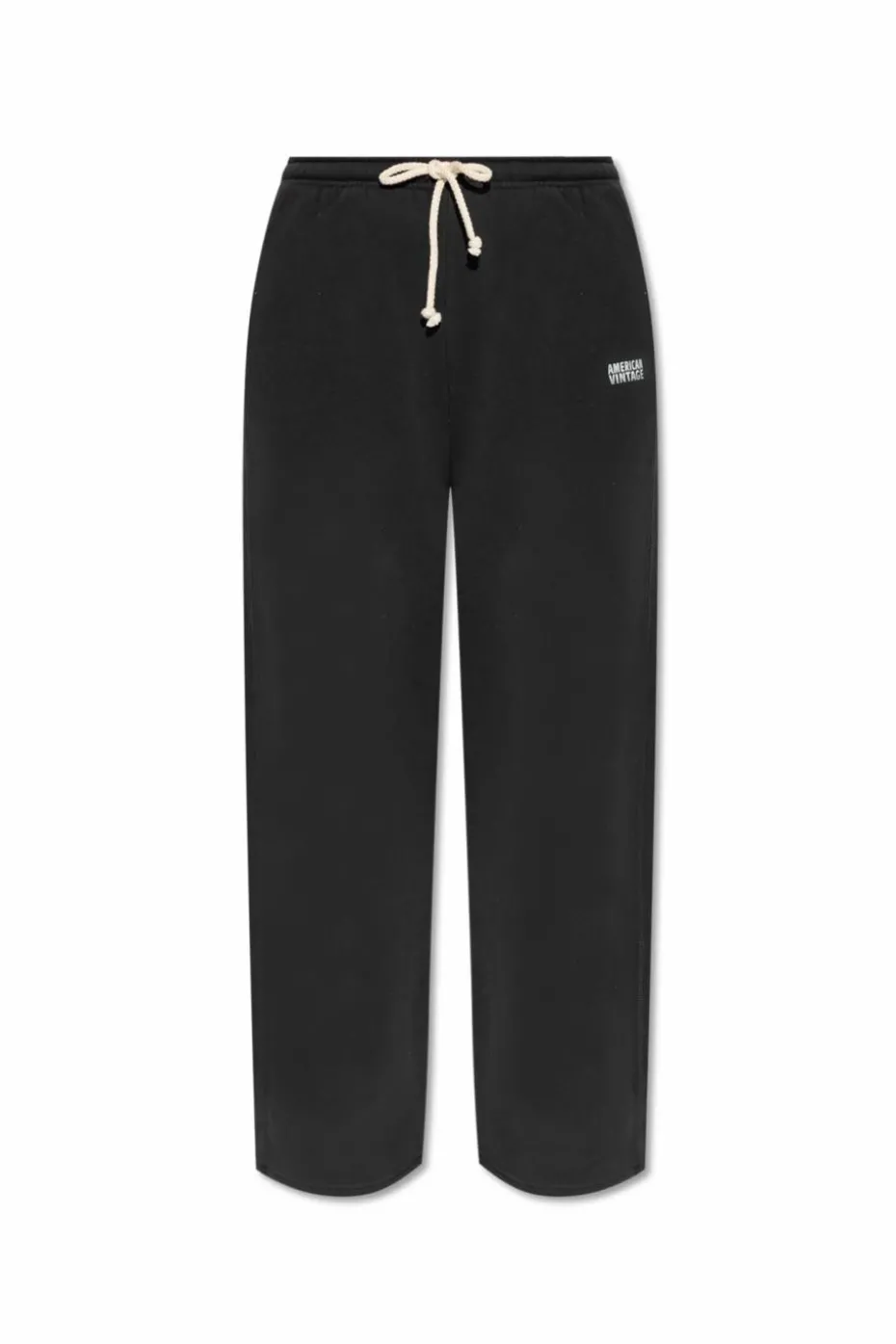 American Vintage GREY Sweatpants with printed logo