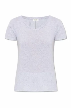 American Vintage GREY V-neck T-shirt