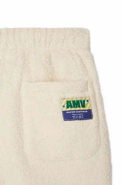American Vintage Kids cream Fur shorts