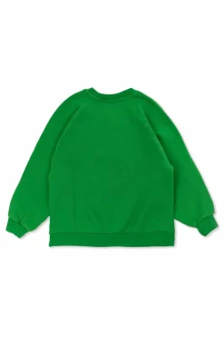 American Vintage Kids GREEN Sweatshirt with printed logo
