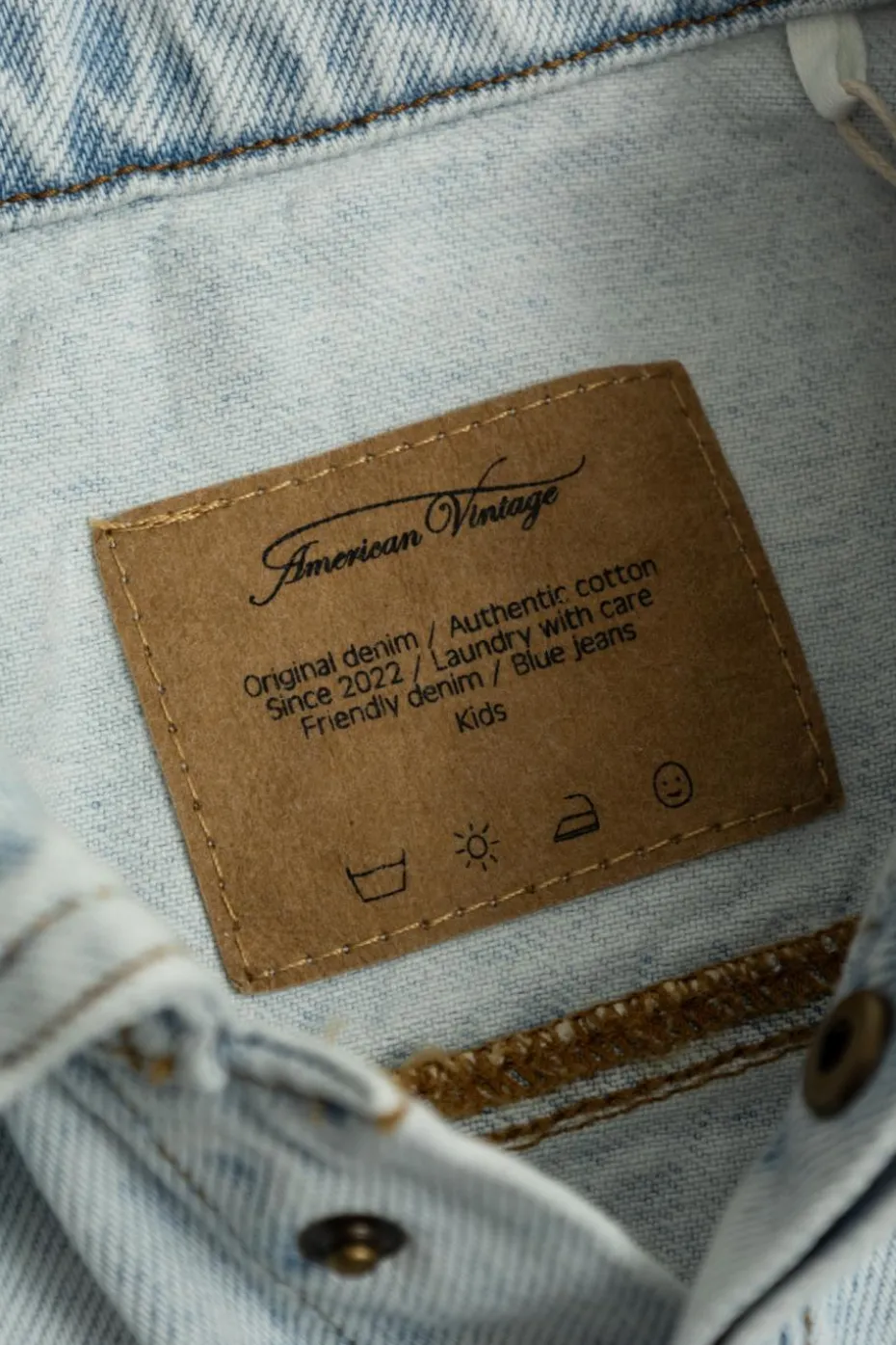 American Vintage Kids light blue Denim jacket