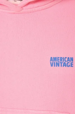 American Vintage Kids PINK Sweatshirt with logo