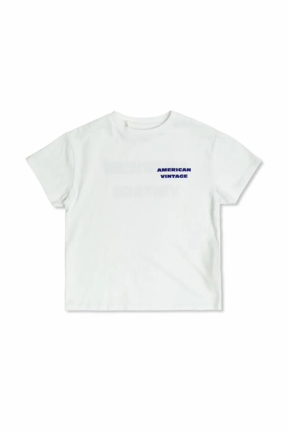 American Vintage Kids WHITE T-shirt with printed logo