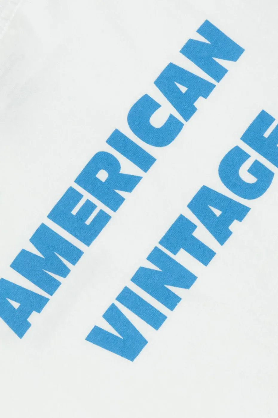 American Vintage Kids WHITE T-shirt with printed logo