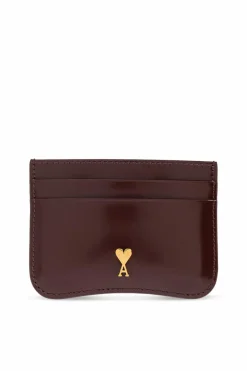 Ami Alexandre Mattiussi BURGUNDY Card holder
