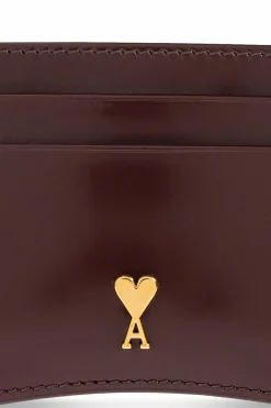 Ami Alexandre Mattiussi BURGUNDY Card holder