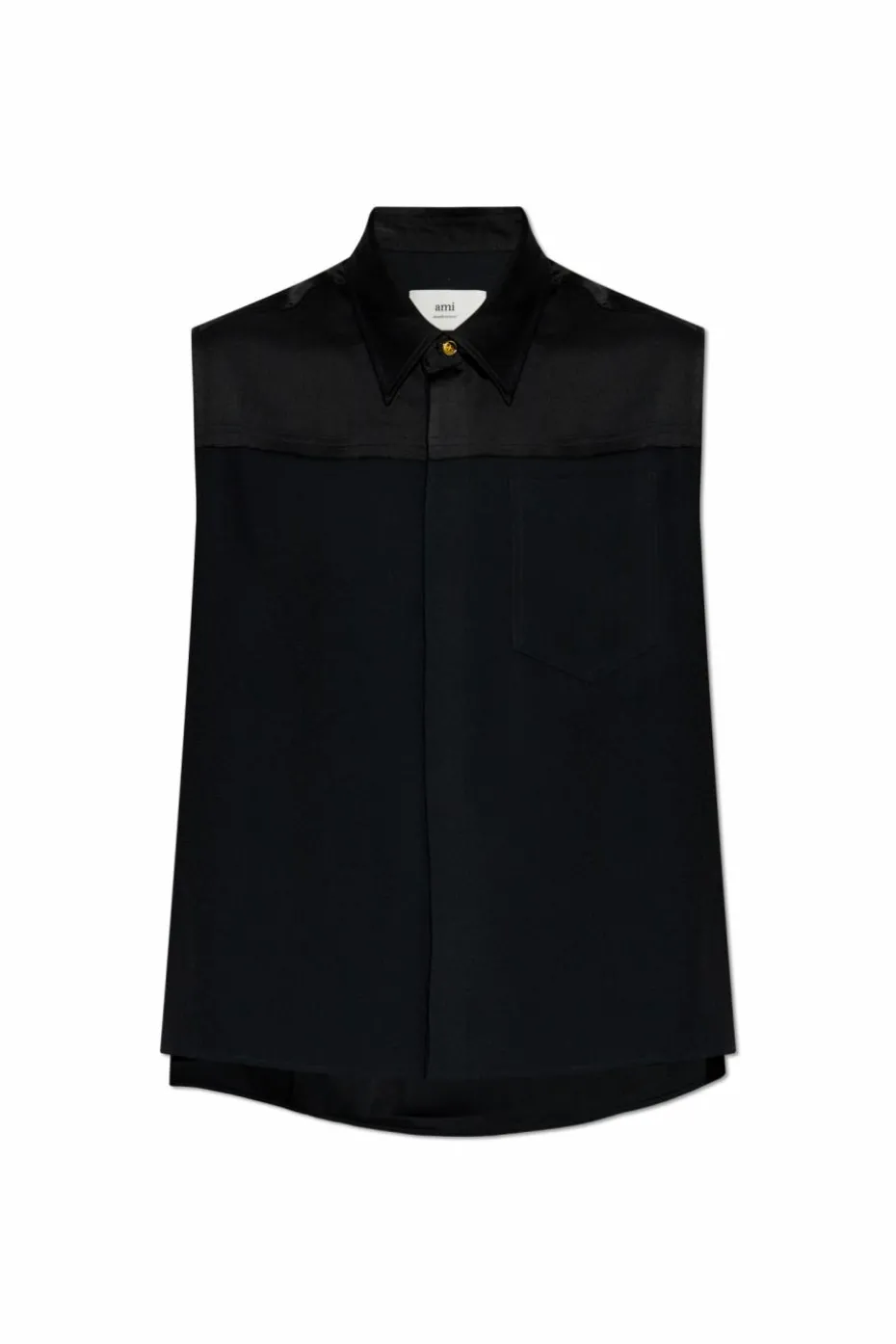 Ami Alexandre Mattiussi BLACK Sleeveless shirt