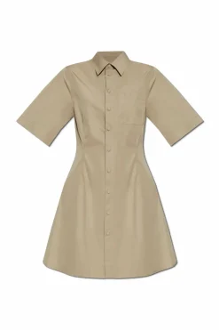 Ami Alexandre Mattiussi beige Shirt dress