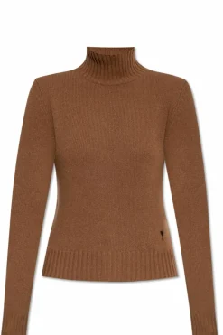Ami Alexandre Mattiussi BROWN Wool turtleneck