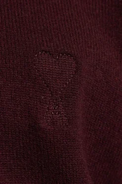 Ami Alexandre Mattiussi BURGUNDY Wool turtleneck