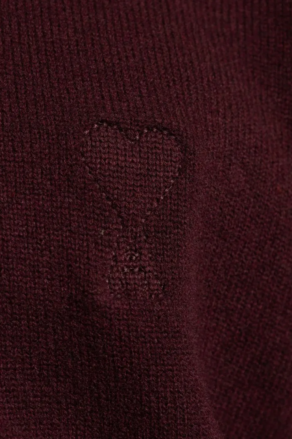 Ami Alexandre Mattiussi BURGUNDY Wool turtleneck