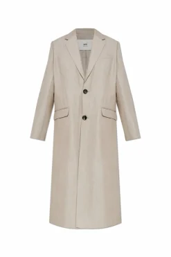 Ami Alexandre Mattiussi beige Wool coat