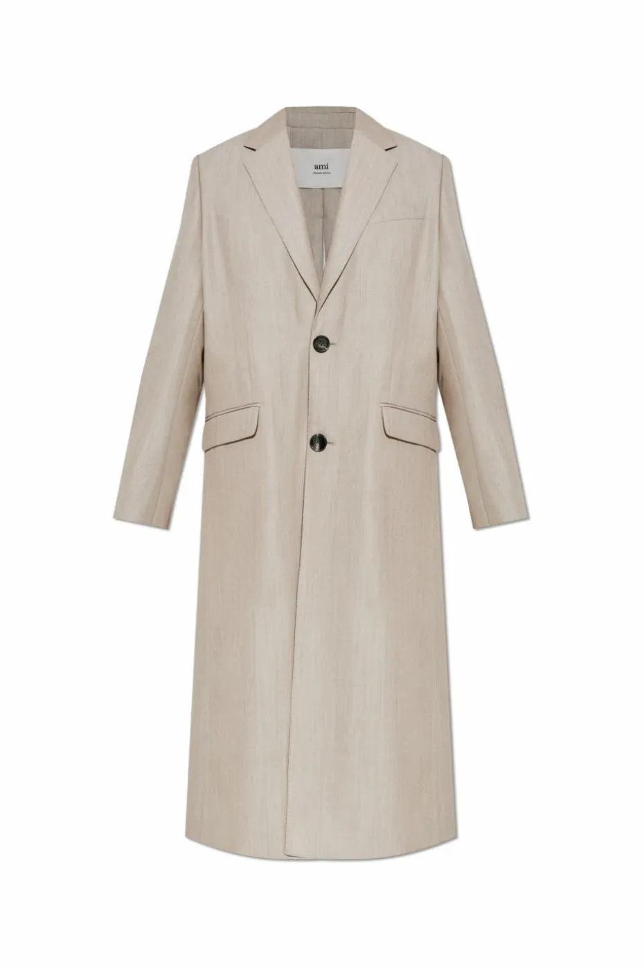 Ami Alexandre Mattiussi beige Wool coat