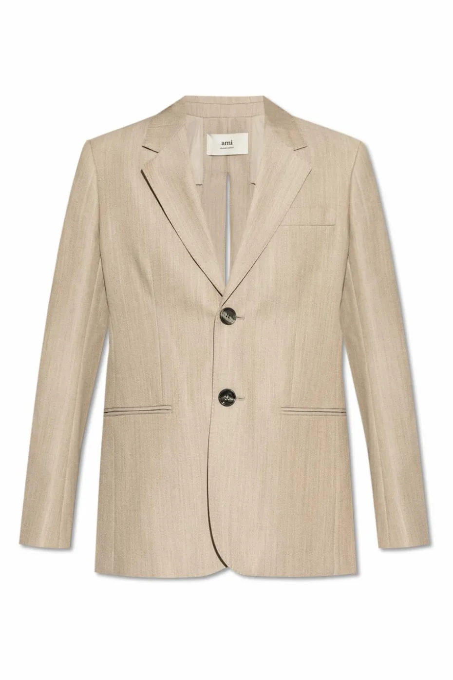 Ami Alexandre Mattiussi beige Wool Blazer