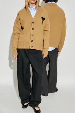 Ami Alexandre Mattiussi BROWN Wool cardigan