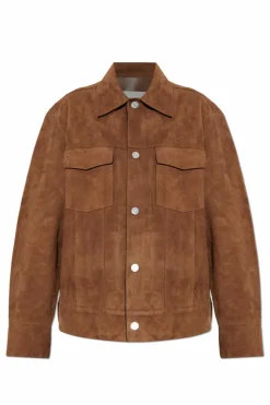 Ami Alexandre Mattiussi BROWN Suede jacket