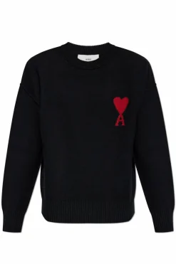 Ami Alexandre Mattiussi BLACK Wool sweater