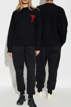 Ami Alexandre Mattiussi BLACK Wool sweater