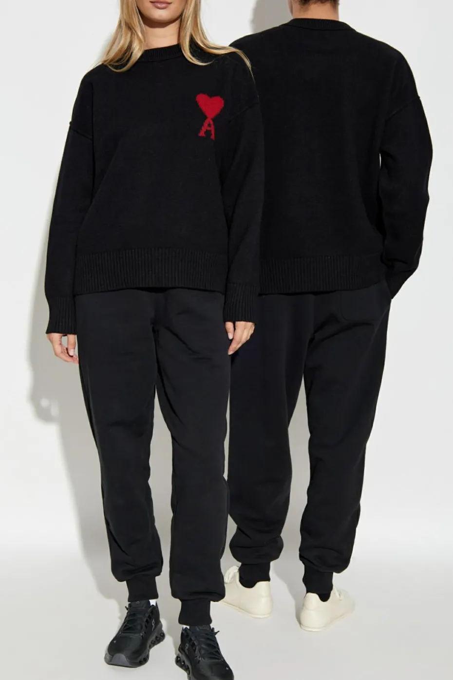 Ami Alexandre Mattiussi BLACK Wool sweater