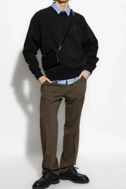 Ami Alexandre Mattiussi BLACK Sweatshirt with logo