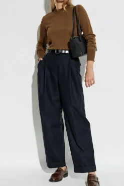 Ami Alexandre Mattiussi BROWN Thin wool sweater