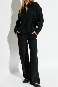Ami Alexandre Mattiussi BLACK Pants with logo