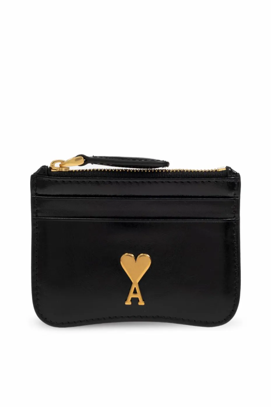 Ami Alexandre Mattiussi BLACK Leather card holder