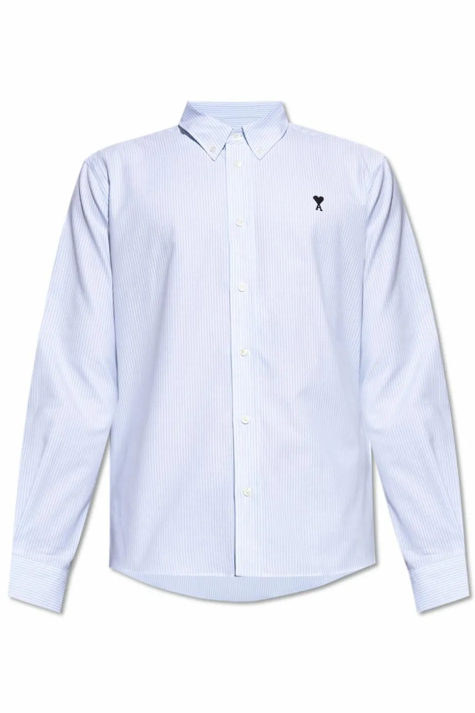 Ami Alexandre Mattiussi BLUE Cotton shirt with logo