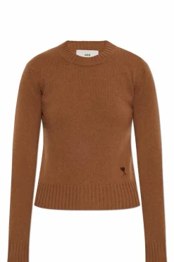 Ami Alexandre Mattiussi BROWN Cashmere sweater