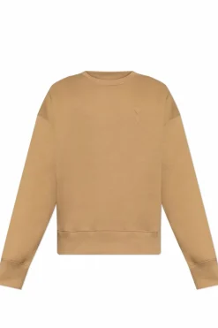 Ami Alexandre Mattiussi beige Sweatshirt with logo