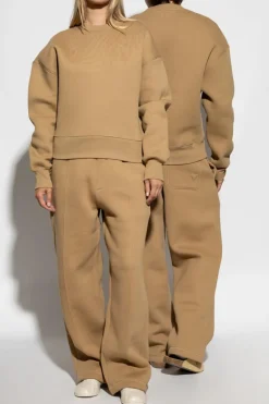 Ami Alexandre Mattiussi beige Sweatshirt with logo