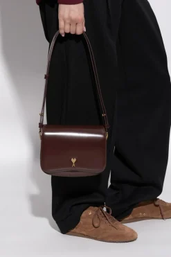 Ami Alexandre Mattiussi BURGUNDY Shoulder bag