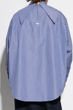 Ami Alexandre Mattiussi BLUE Striped shirt