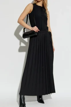 Ami Alexandre Mattiussi BLACK Pleated Skirt