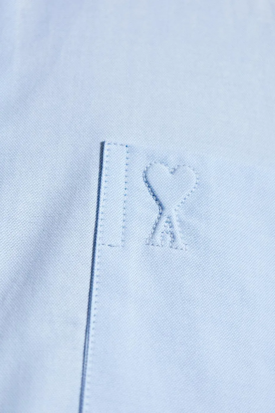 Ami Alexandre Mattiussi BLUE Shirt with logo