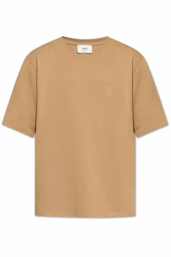 Ami Alexandre Mattiussi beige T-shirt with logo